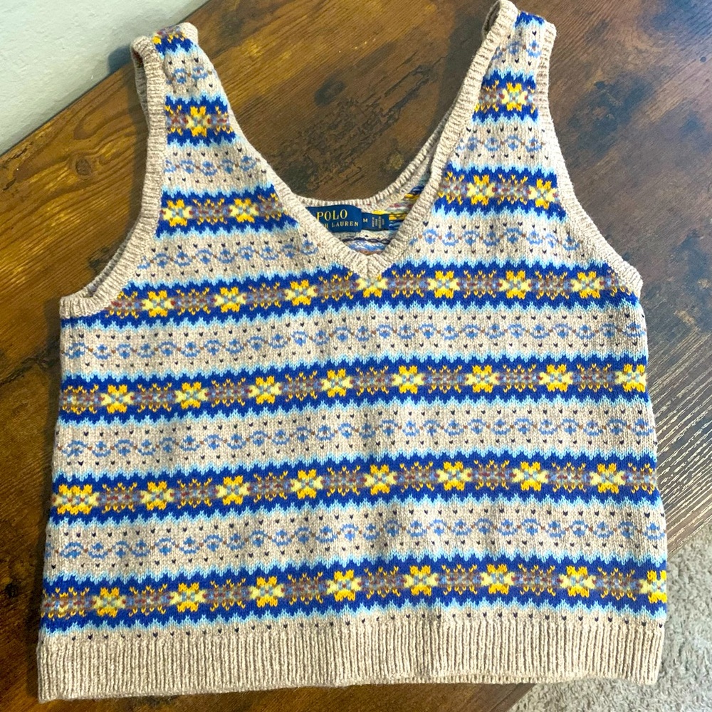 Colorful Polo Ralph Lauren Sweater Vest
